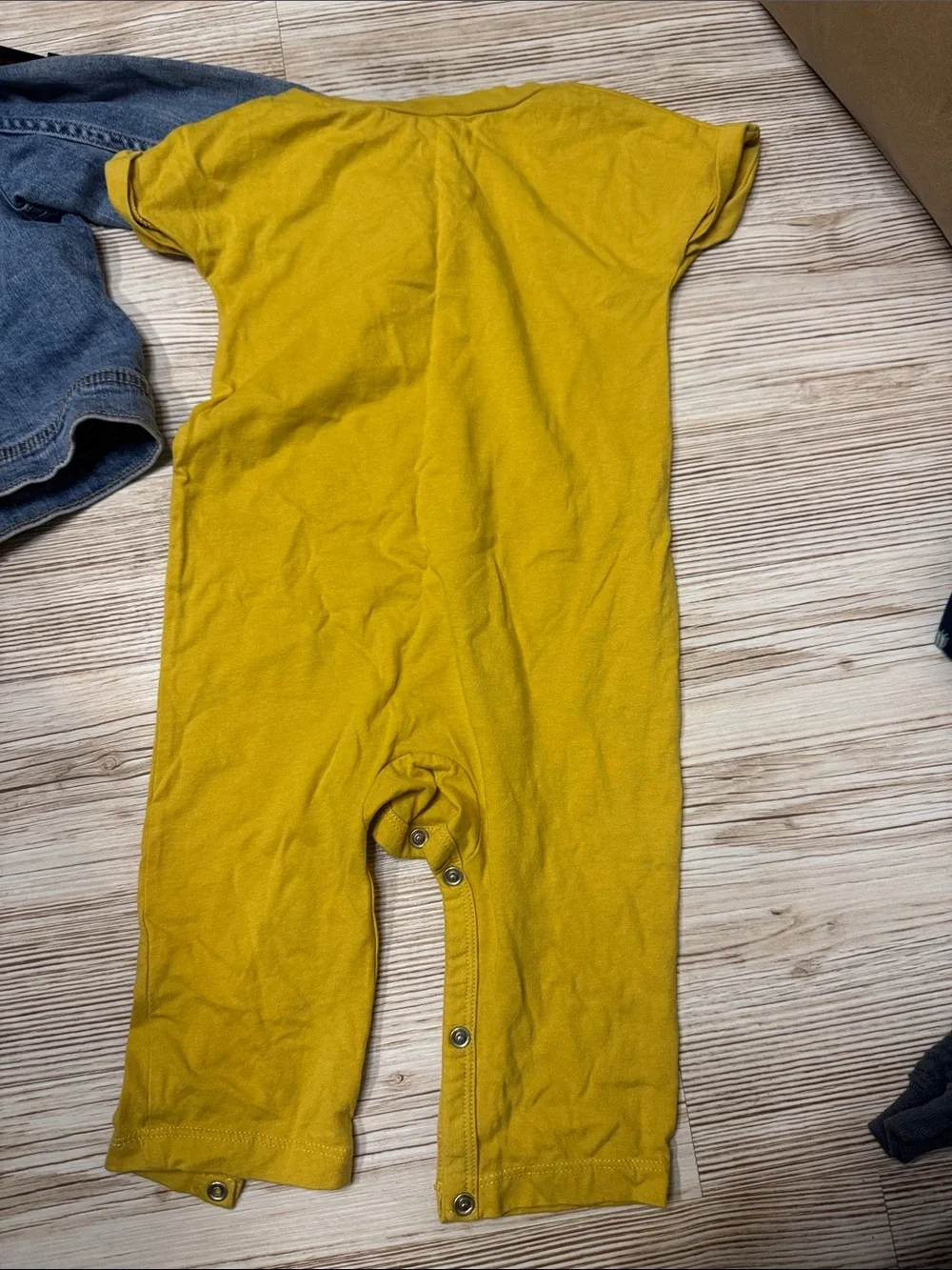 okie dokie Mustard Yellow One-Piece Bodysuit - 